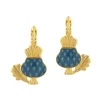Dormeuses*Taratata Bijoux Chardon bleu