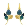 Dormeuses*Taratata Bijoux Chardon bleu