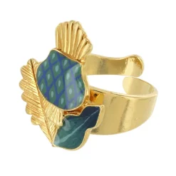 Bague*Taratata Bijoux Chardon bleu