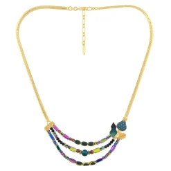 Collier*Taratata Bijoux Chardon bleu