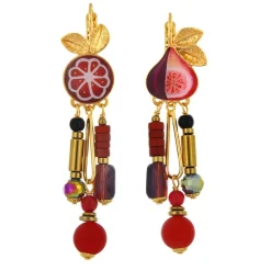 Dormeuses*Taratata Bijoux Grenat