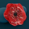 Broche*Taratata Bijoux Joli Coquelicot