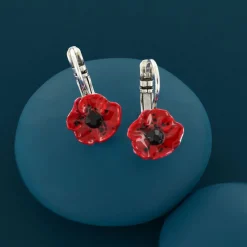 Dormeuses*Taratata Bijoux Joli Coquelicot
