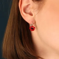 Dormeuses*Taratata Bijoux Joli Coquelicot