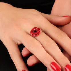 Bague*Taratata Bijoux Joli Coquelicot