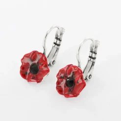 Dormeuses*Taratata Bijoux Joli Coquelicot