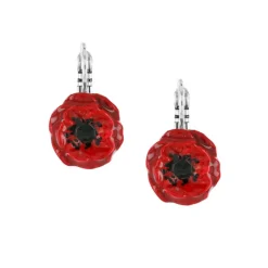 Dormeuses*Taratata Bijoux Joli Coquelicot