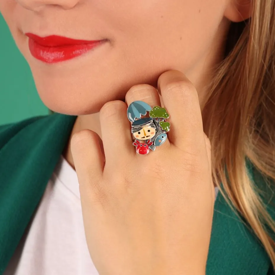 Bague*Taratata Bijoux Josi Brocoli & Léon Cornichon