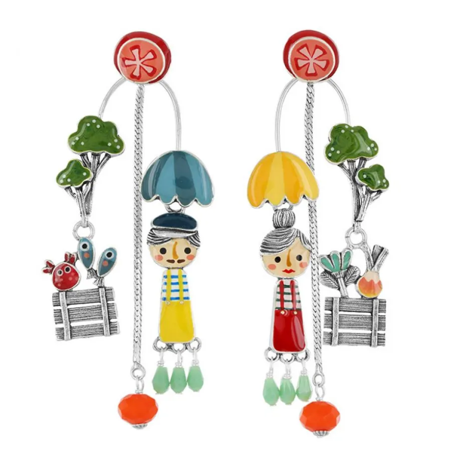 Puces*Taratata Bijoux Josi Brocoli & Léon Cornichon