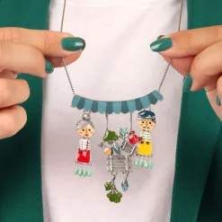 Collier*Taratata Bijoux Josi Brocoli & Léon Cornichon