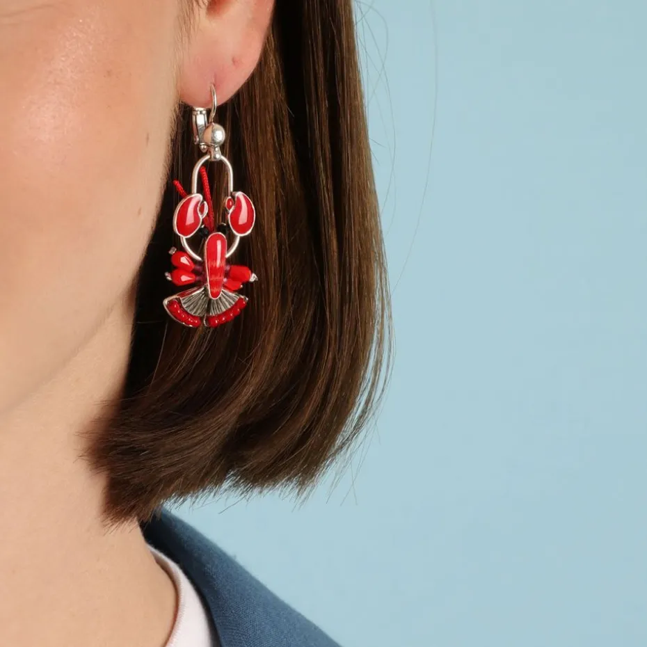Dormeuses*Taratata Bijoux Mr Lobster